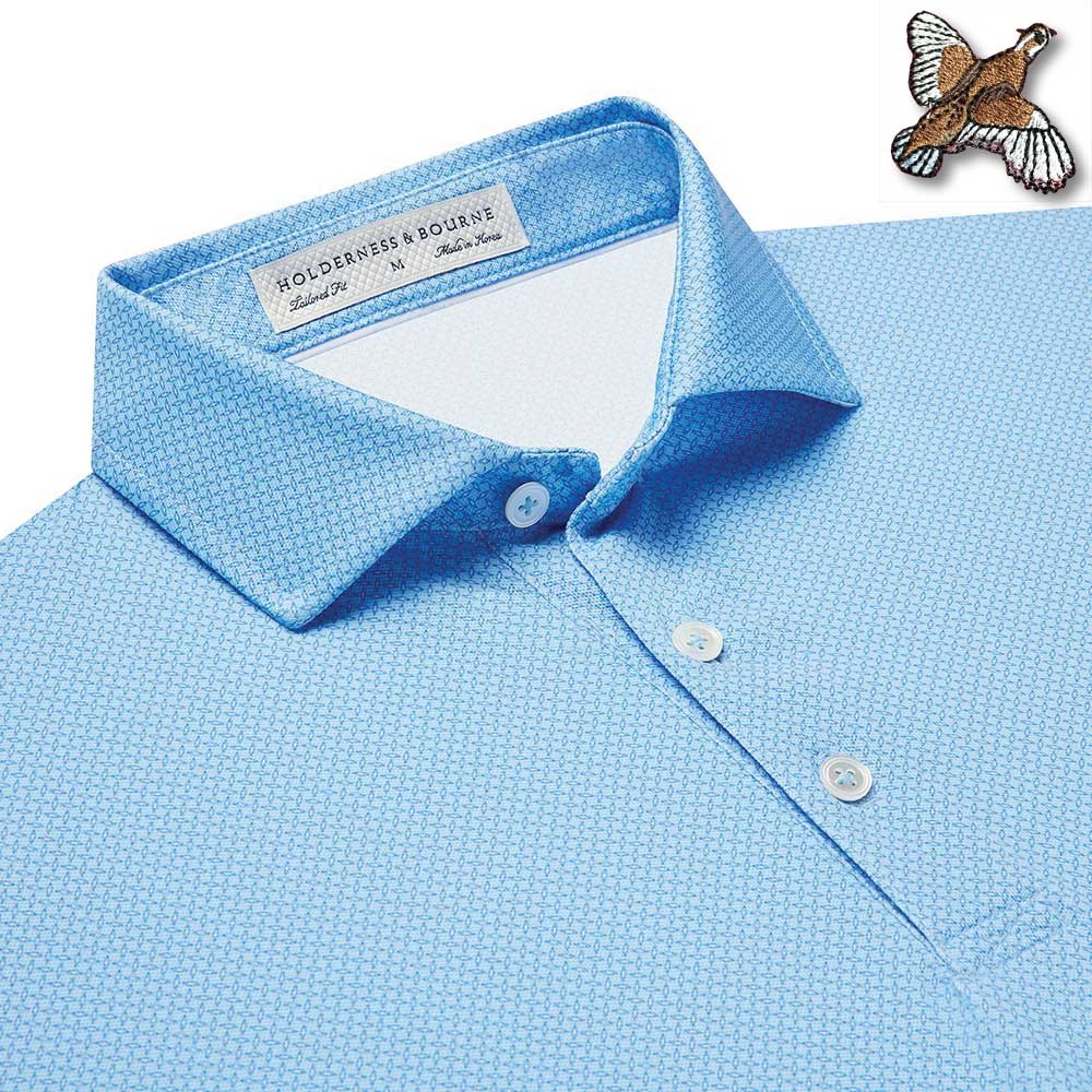 Holderness & Bourne Porter Polo with Quail Embroidery-Men's Clothing-WINDSOR/WHITE-S-Kevin's Fine Outdoor Gear & Apparel