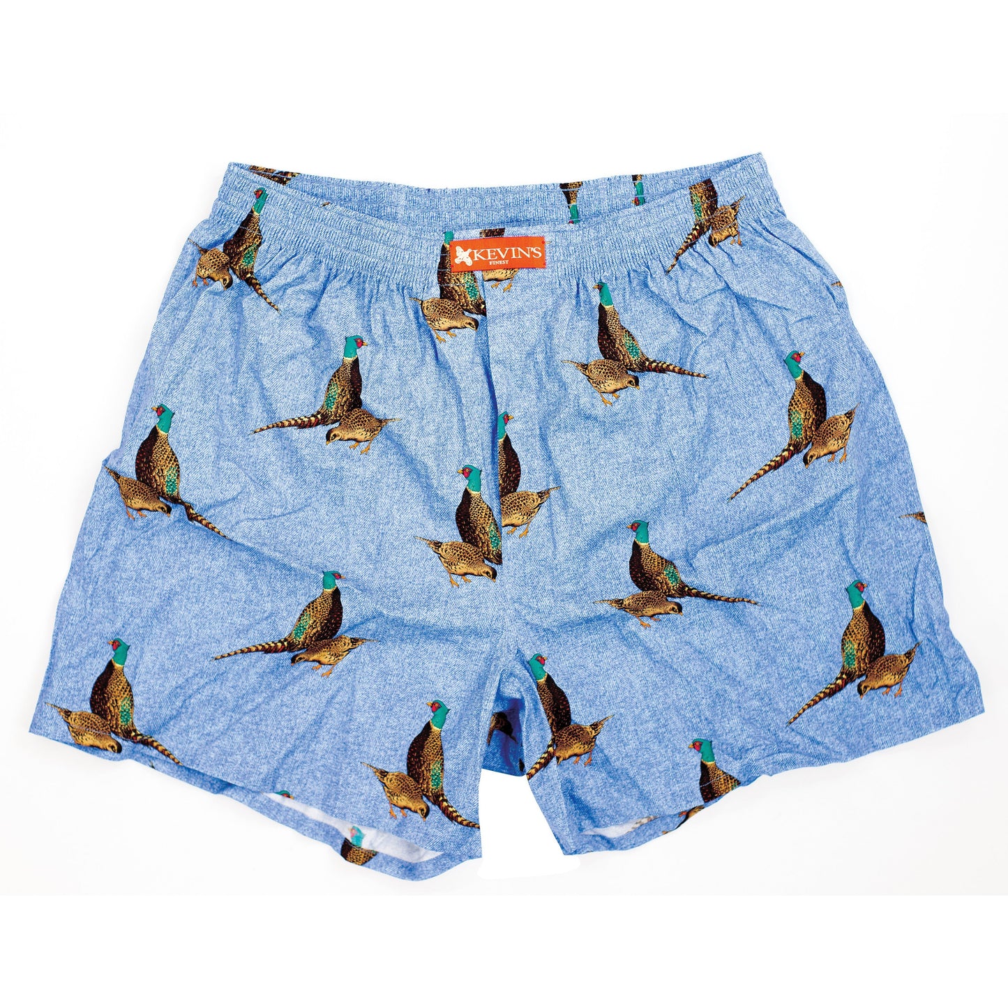 Kevin's Finest 100% Cotton Boxer-Men's Clothing-LIGHT BLUE PHEASANT-M-Kevin's Fine Outdoor Gear & Apparel