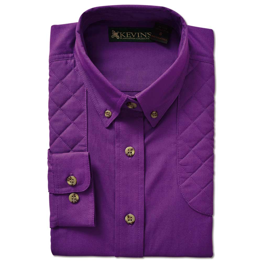 Kevin's Ladies Long Sleeve Feather-Weight Shooting Shirt-WOMENS CLOTHING-PURPLE-2XL-Kevin's Fine Outdoor Gear & Apparel