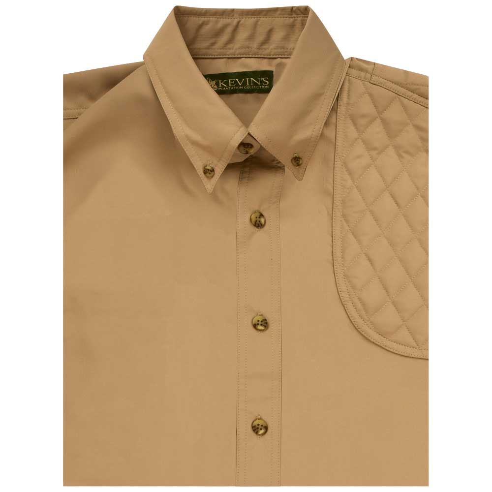 Left Hand Short Sleeve Performance Shooting Shirt-Khaki-S-Kevin's Fine Outdoor Gear & Apparel