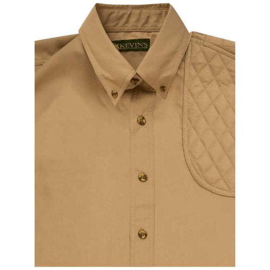 Left Hand Short Sleeve Performance Shooting Shirt-Khaki-S-Kevin's Fine Outdoor Gear & Apparel