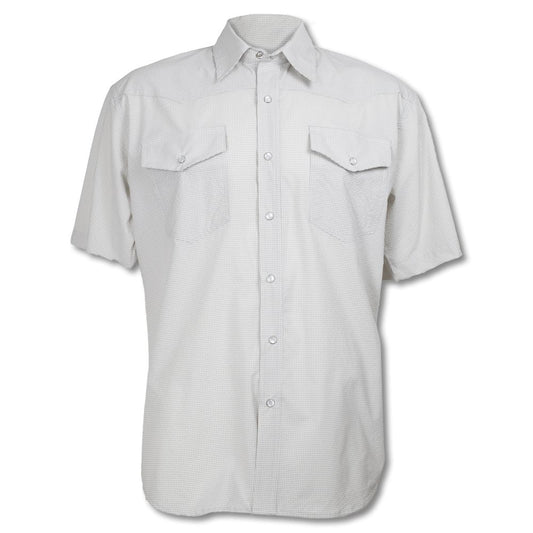 Kevin's Men's Performance Stretch Western Pearl Snap Short Sleeve Seersucker Shirt-Sage-S-Kevin's Fine Outdoor Gear & Apparel