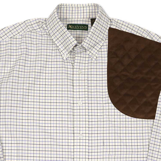 Kevin's Navy Blue Tattersall Left Hand Shooting Shirt