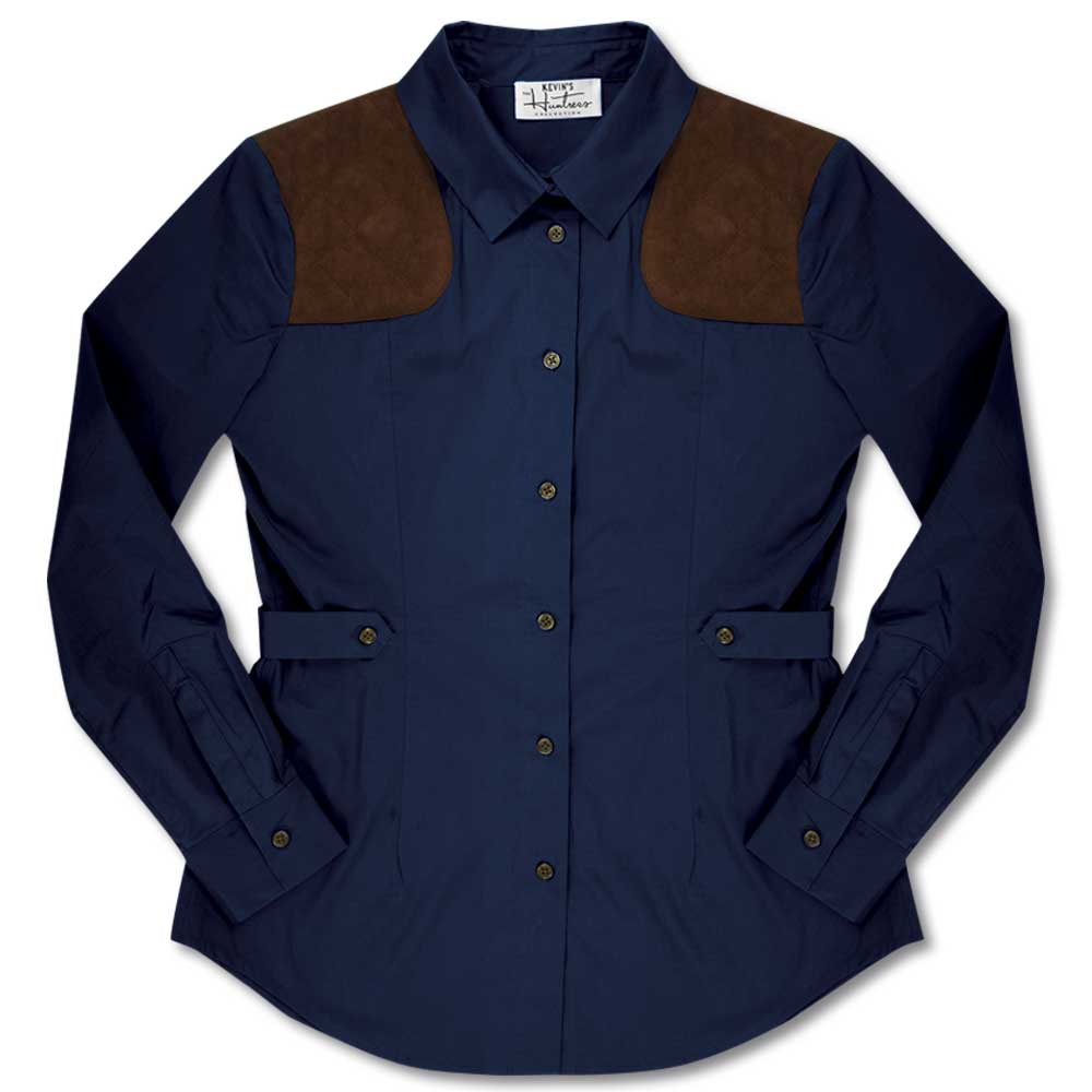 Kevin's Ladies Huntress Untucked Shooting Shirt-Women's Clothing-NAVY-L-Kevin's Fine Outdoor Gear & Apparel