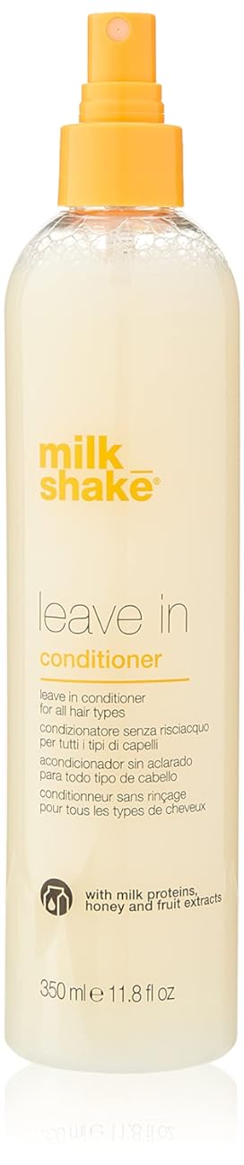 milk shake Leave-In Conditioner Spray Detangler for Natural Hair - Protects Color Treated Hair and Hydrates Dry Hair For Soft and Shiny Straight or Curly Hair, 11.8 Fl Oz