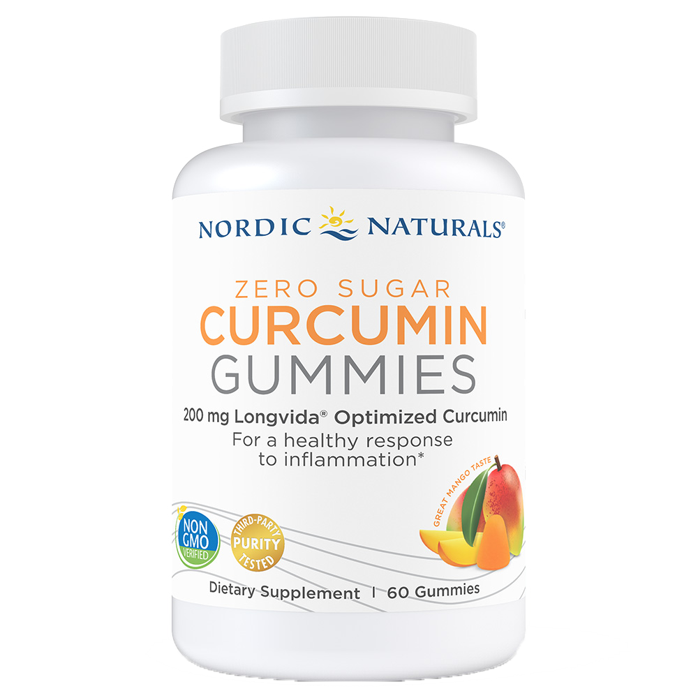 Nordic Naturals Nordic Zero Sugar Curcumin  60 gummies
