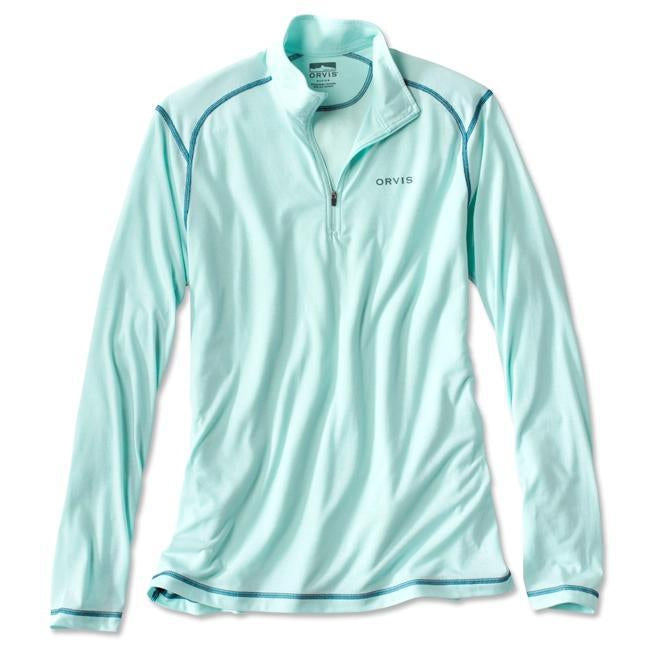 Orvis DriRelease 1/4-Zip T-shirt-MENS CLOTHING-Azure-S-Kevin's Fine Outdoor Gear & Apparel