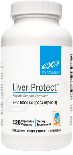 XYMOGEN Liver Protect - Supports Liver Health + Glutathione Production - Milk Thistle Extract, ALA Alpha-Lipoic Acid, N-Acetyl-L-Cysteine, Selenium L-Selenomethionine (120 Capsules)
