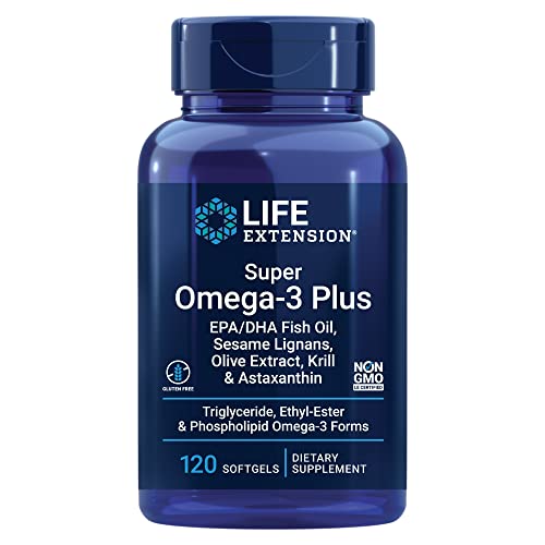 Life Extension Super Omega-3 PLUS EPA/DHA Fish Oil,  120 Softgels