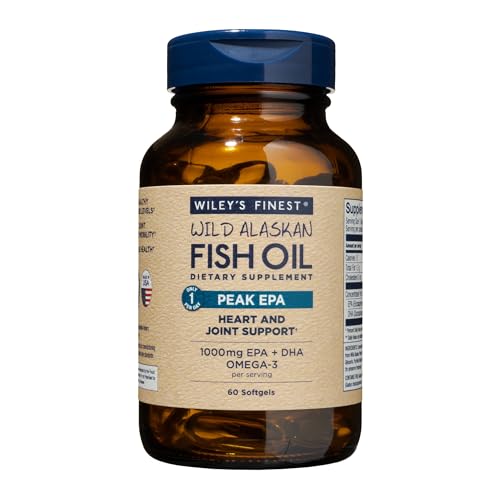 Wiley's Finest Wild Alaskan Fish Oil Peak EPA 60 Softgels