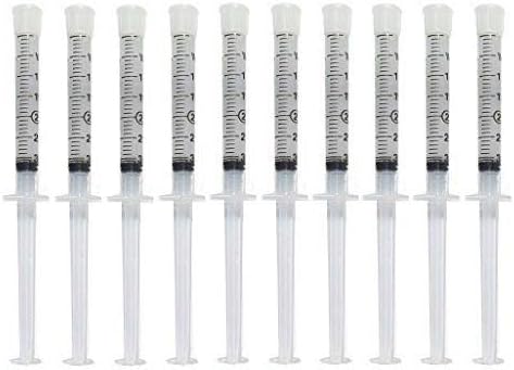 Teeth Whitening Gel Syringe Dispensers 44% Carbamide Peroxide Tooth Bleaching Gel Dispensers 10 pcs