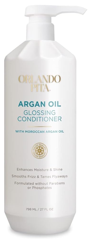 ORLANDO PITA Moroccan Argan Oil Glossing Conditioner, Moisturizing, Softening, & Shine-Enhancing for Smoother, More Manageable, & Overall Healthier Hair, 27 Fl Oz