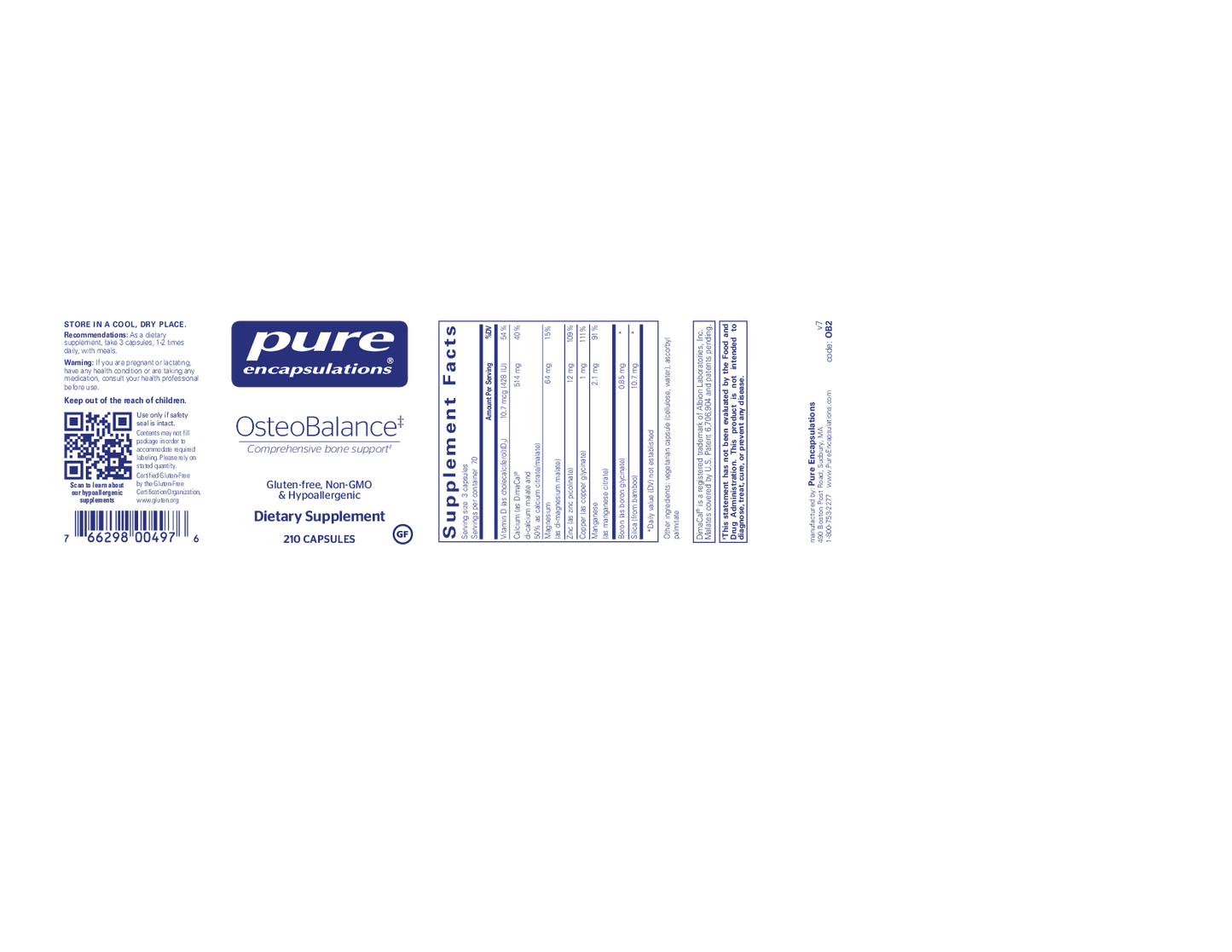 Pure Encapsulations OsteoBalance