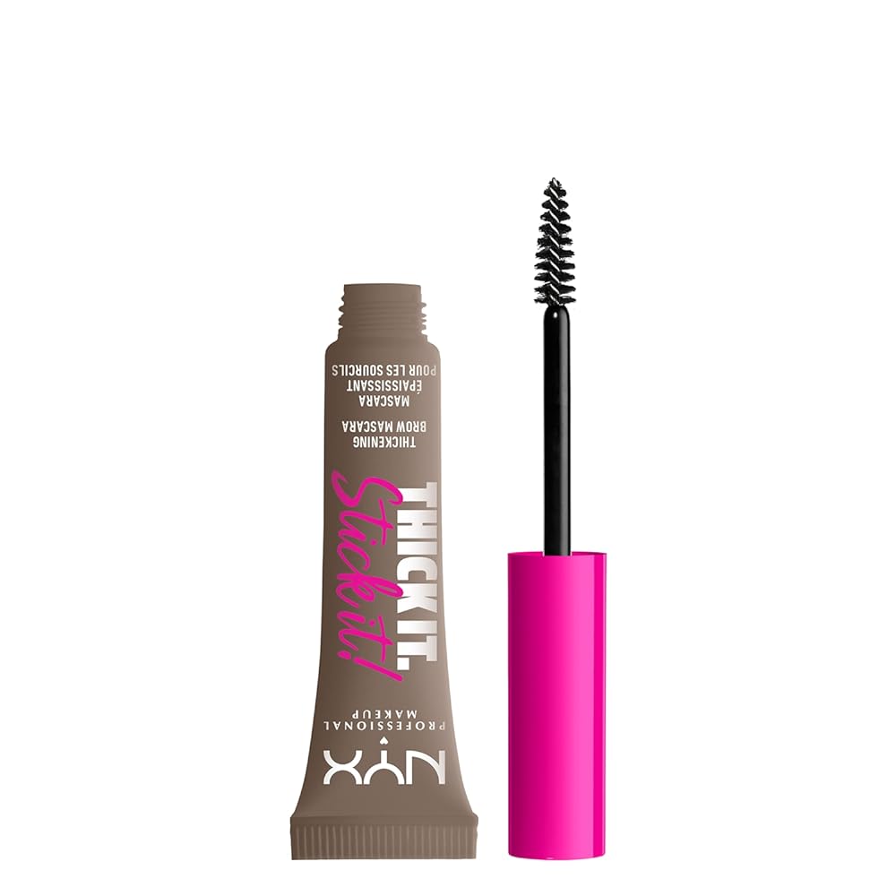 NYX PROFESSIONAL MAKEUP Thick It Stick It Thickening Brow Mascara, Eyebrow Gel - Taupe (blonde hair with warm undertones)