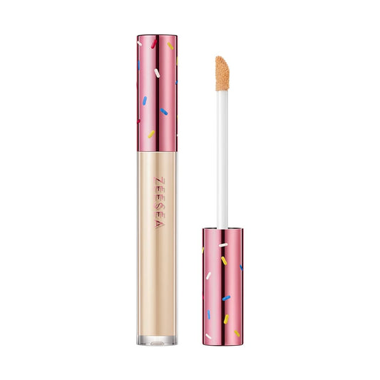 ZEESEA Dessert Collection:Correct-it Liquid Concealer,Corrects the Imperfections,Moisture & Weightless Longwear(#02 Honey)