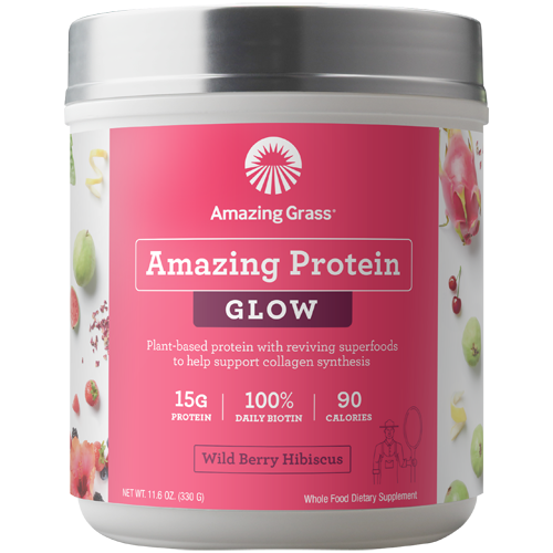 Amazing Grass Prot Glow Wild Berry Hib 15 servings