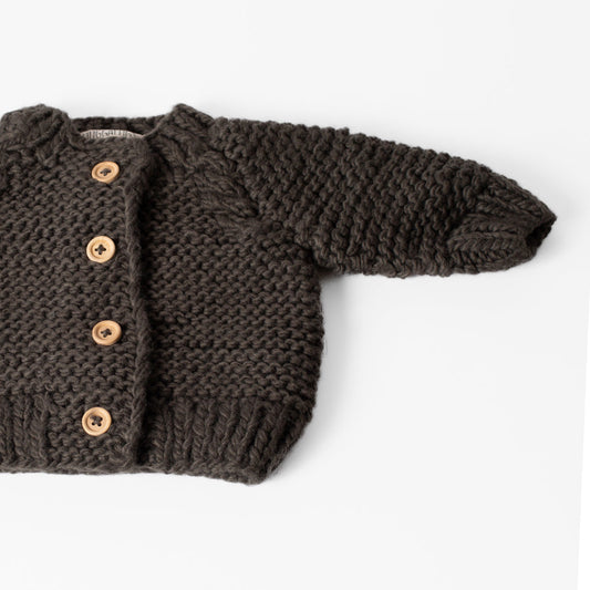 Loden Garter Stitch Cardigan