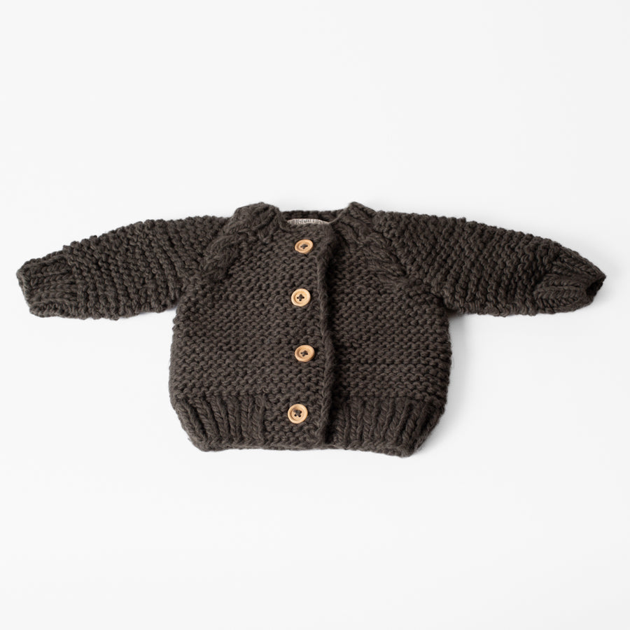 Loden Garter Stitch Cardigan