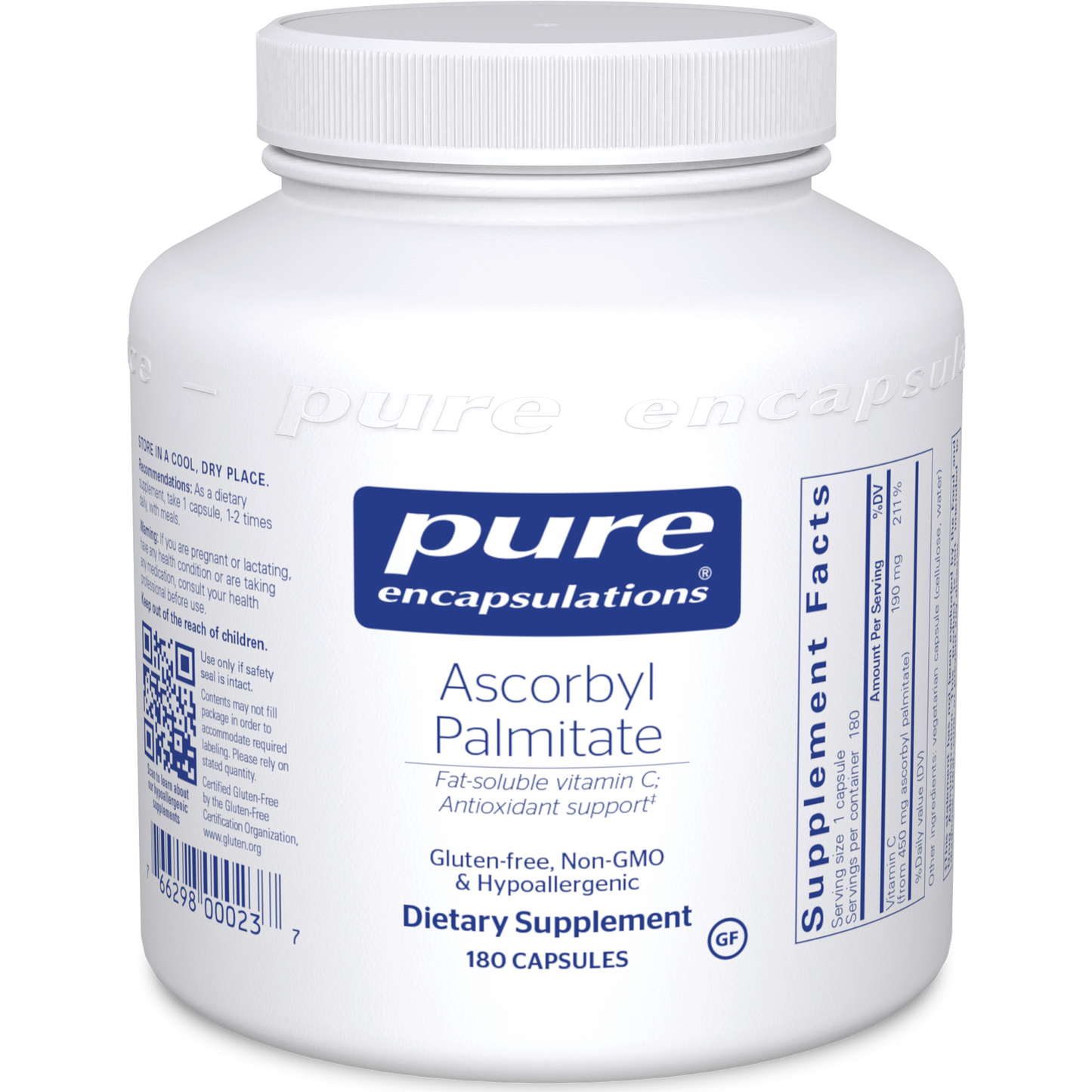 Pure Encapsulations Ascorbyl Palmitate 450 mg