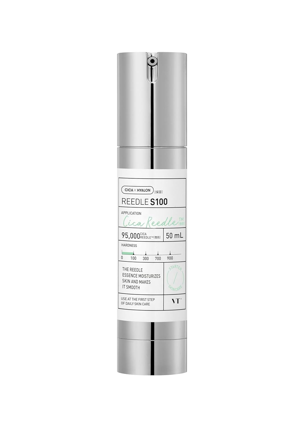 VT COSMETICS CICA Reedle Shot 100 Essence | Daily Face Essence, Centella Complex, Hyaluronic Acid, Green Propolis Extract for All Skin Types 1.69Fl Oz (50ml)