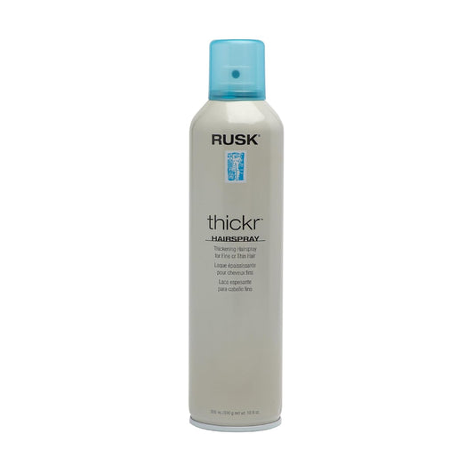 RUSK Thickening Hairspray, Extra-Hold Hairspray, Delivers Powerful Texture and Shine, UV Blockers to Protect Color-Treated or Highlighted Hair, 10.6 Ounce (Pack of 1)