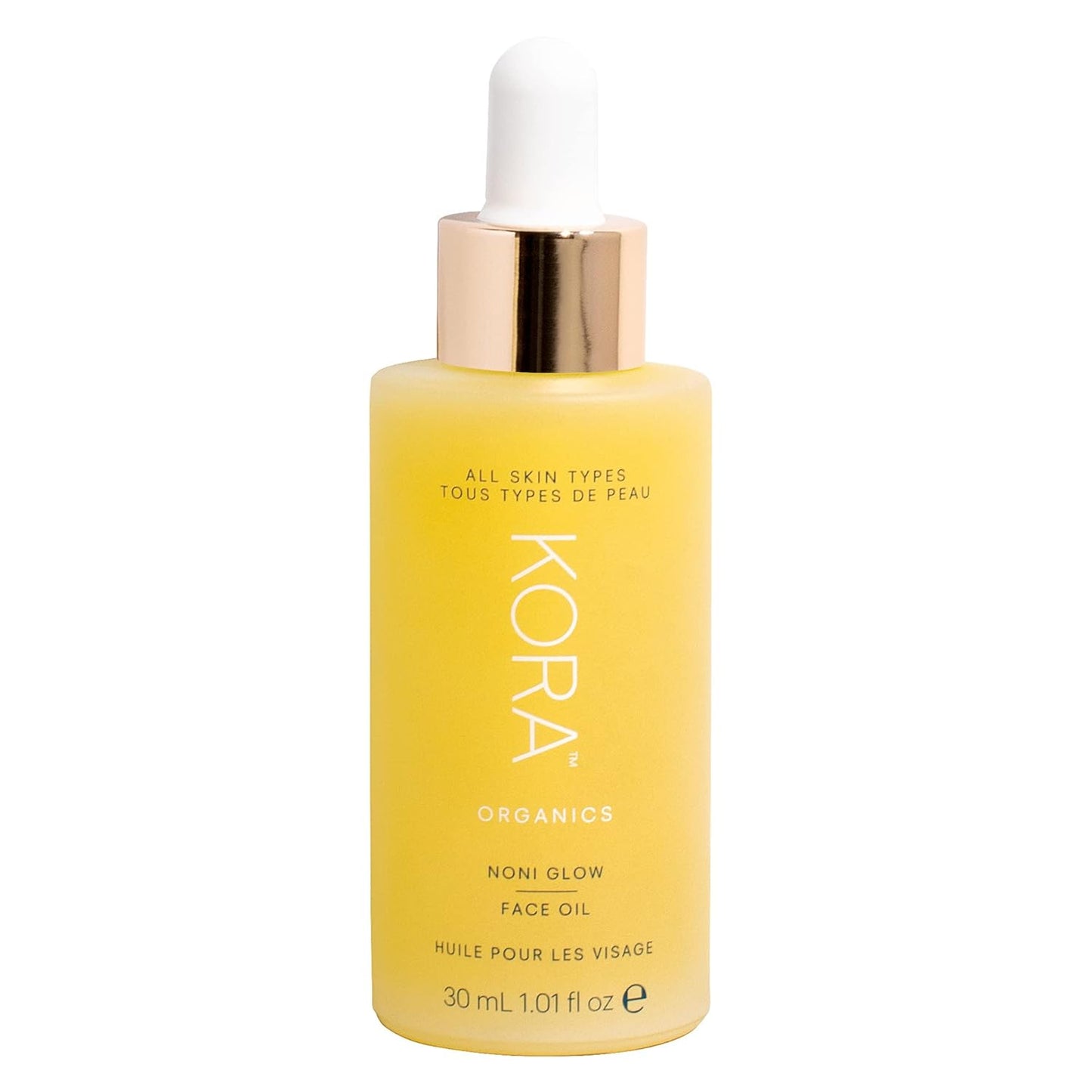 KORA Organics Noni Glow Plumping Face Oil | Nourish & Illuminate | Certified Organic | Cruelty Free | 1.01 fl oz