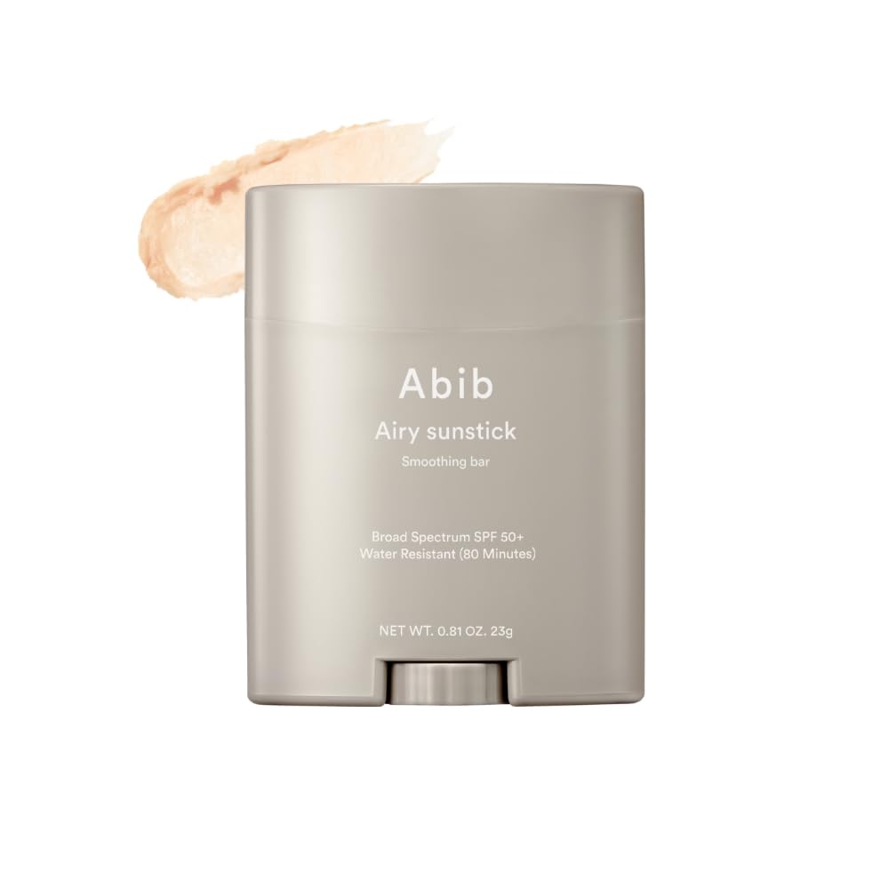 Abib Airy Sunstick Smoothing Bar SPF50 | Non-Sticky Matte Finish Sun Protection for Face and Body, Long-lasting Korean Sun Stick