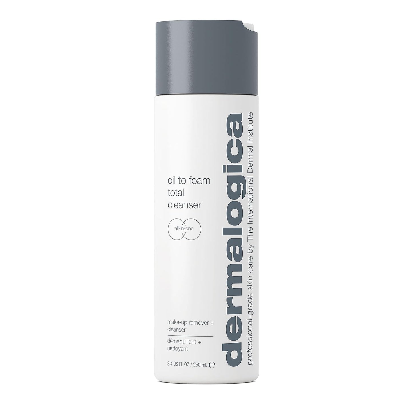 Dermalogica Oil To Foam Total Cleanser for face - Removes make-up, sunscreen, and debris while cleansing skin in one step for ultra-clean, healthy-looking skin, 8.4 fl oz
