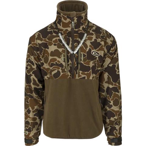 Drake MST Guardian Eqwader Flex Fleece 1/4 Zip-Men's Clothing-Old School-M-Kevin's Fine Outdoor Gear & Apparel