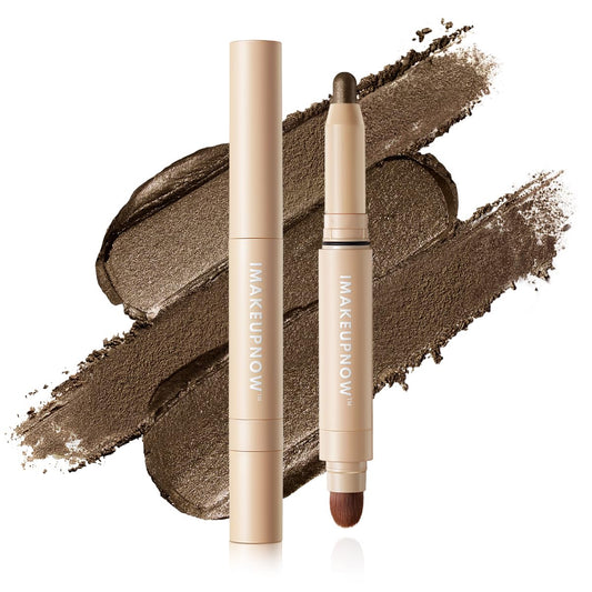 IMAKEUPNOW Cream to Powder Eyeshadow Stick,Pro Metallic Eye Brightener Pencil Crayon Makeup - 1PCS - G005