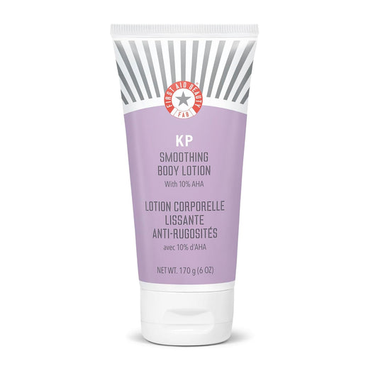 First Aid Beauty KP Smoothing Body Lotion Ð Chemically Exfoliates and Moisturizes with 10% Lactic Acid (AHA), Urea, Colloidal Oatmeal and Ceramides Ð 6 oz