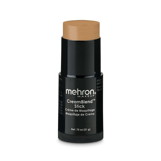 Mehron Makeup CreamBlend Stick | Face Paint, Body Paint, & Foundation Cream Makeup| Body Paint Stick .75 oz (21 g) (LIGHT KHAKI)