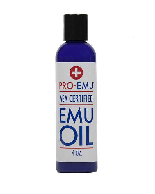 PRO EMU OIL (4 oz) All Natural Emu Oil - AEA Certified - Made In USA - Best All Natural Oil for Face, Skin, Hair and Nails.