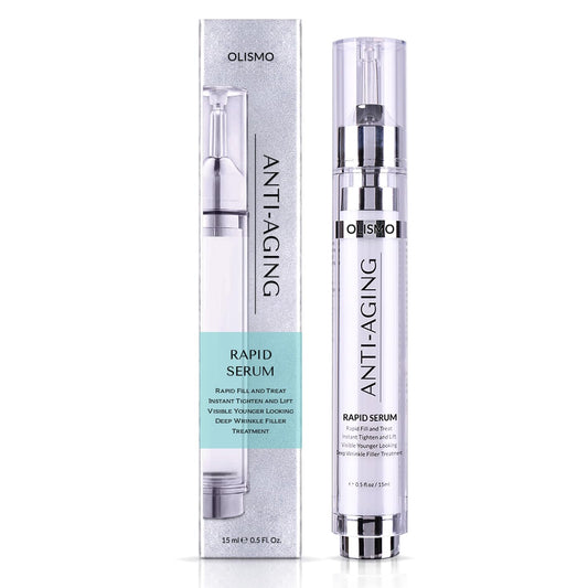 OLISMO Rapid Anti Aging Serum, Face Lift Cream, Advanced Retinol Serum for Face, Instant Skin Tightening Cream for Face, Eye Bag and Neck, Retinol Cream for Fine Lines and Deep Wrinkles