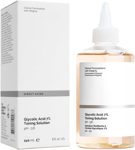 240ML Ordinary Glycolic Acid 7% Toner, Glycolic Acid 7% Toning Solution (8.12 fl.oz)