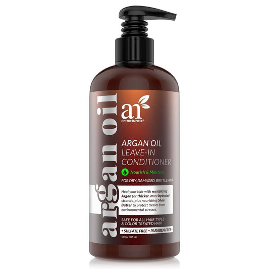 Artnaturals Argan Oil Leave-In Conditioner - (12 Fl Oz / 355ml) - Made with Organic and Natural Ingredients - for All Hair Types Ð Treatment for Damaged, Dry, Color Treated and Hair Loss (ANHA-0802)