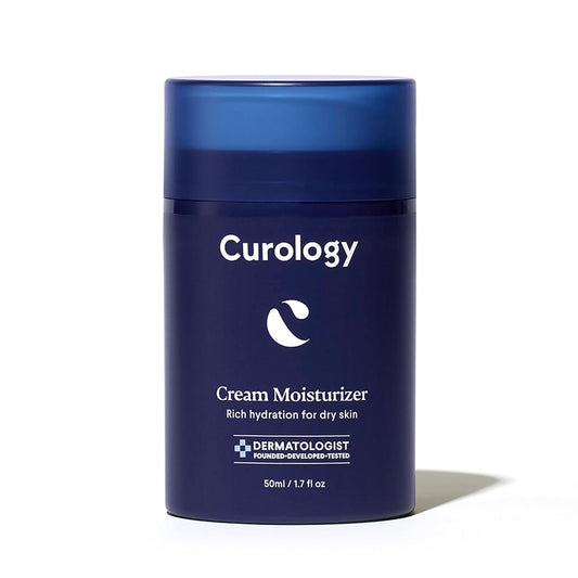 Curology Cream Moisturizer, Rich Hydrating Face Moisturizer for Dry Skin, with Shea Butter and Hyaluronic Acid, 1.7 fl oz
