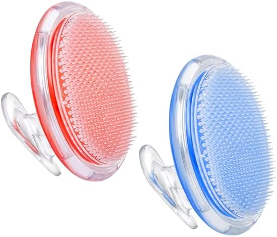 Dylonic Exfoliating Body Scrub Razor Bump Brush + Ingrown Hairs Treatment Pads - After Waxing Skin Care Exfoliator for Body Shaving Irritation, Strawberry Legs, Armpit, Bikini Body Exfoliator Scrubber
