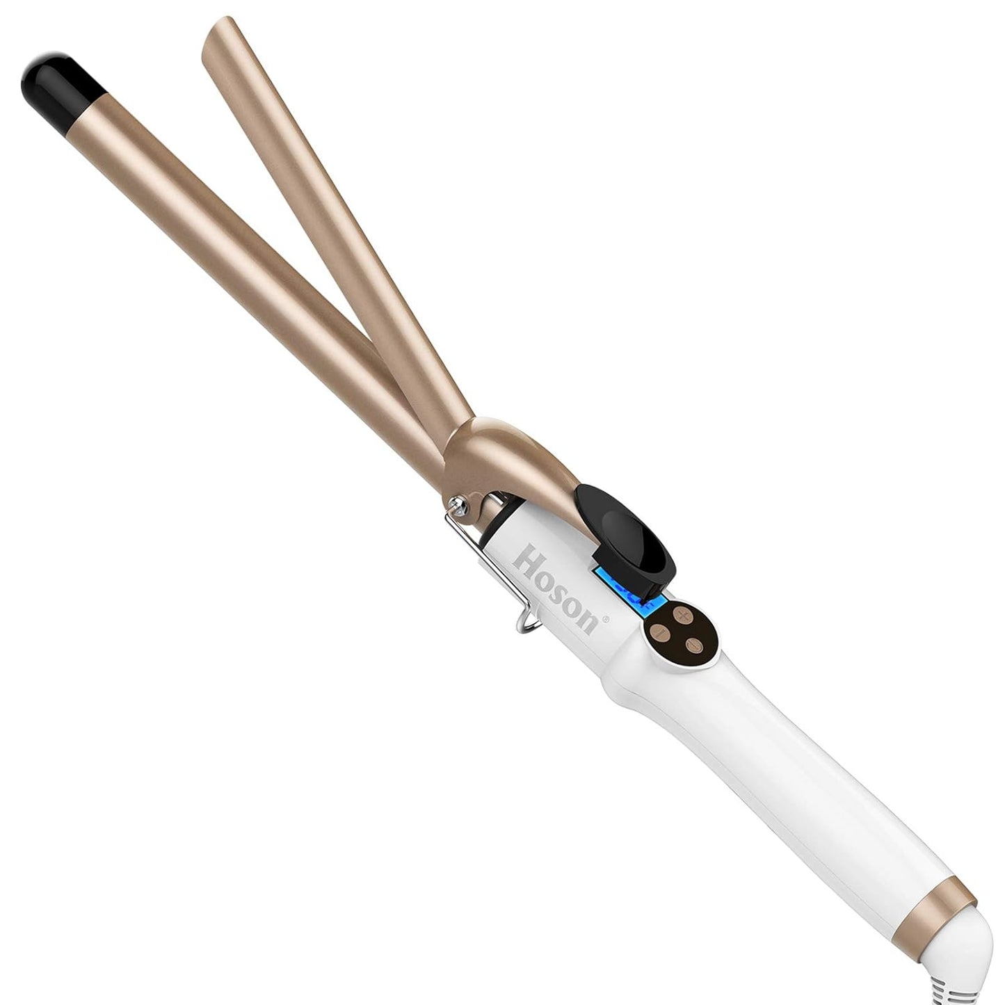 Hoson 3/4 Inch Curling Iron Professional, Ceramic Tourmaline Curl Wand Barrel with 9 Heat Setting(225¡F to 450¡F for All Hair Types, Glove Include)