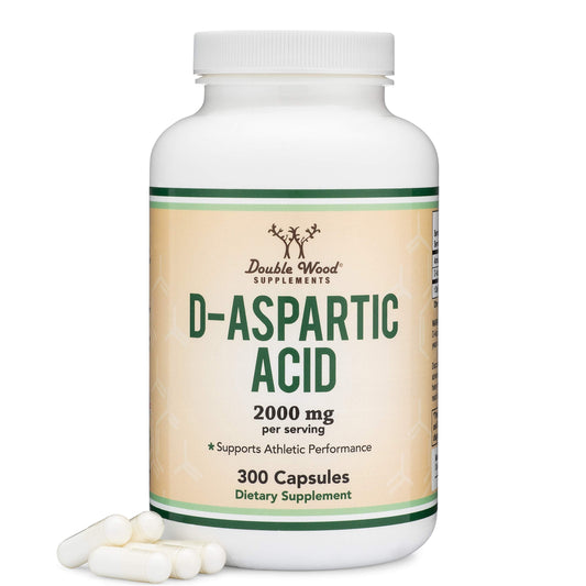 Double Wood D-Aspartic Acid (DAA) 2,000mg Per Serving, 300 Capsules