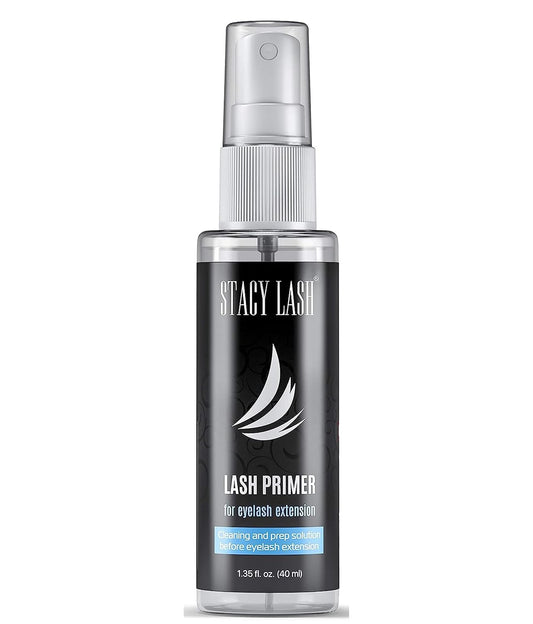 Eyelash Extension Primer/Cleanser (1.35fl.oz/40ml) Stacy Lash/Protein Oil Remover/Increase Adhesive Bonding Power Retention/Pretreatment for Individual Semi Permanent Extensions Glue Supplies
