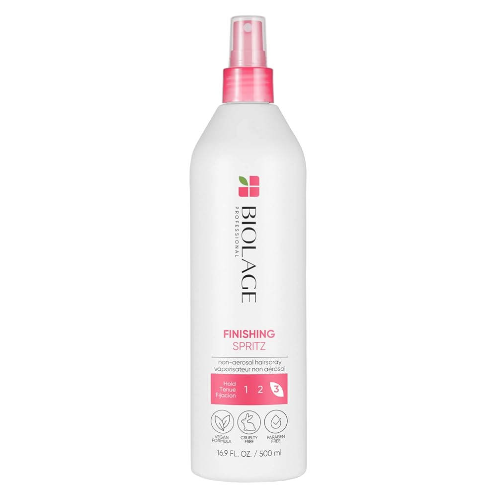 Biolage Styling Finishing Spritz Non-Aerosol Hairspray | Texturizing Hairspray That Locks Style In Place | Firm Hold | For All Hair Types | Paraben-Free | Vegan