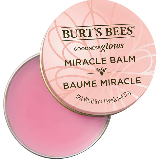 Burt's Bees 100% Natural Origin Goodness Glows Miracle Balm, Hydrates and Softens Dry Skin From Head To Toe, 0.6 Ounce Tin