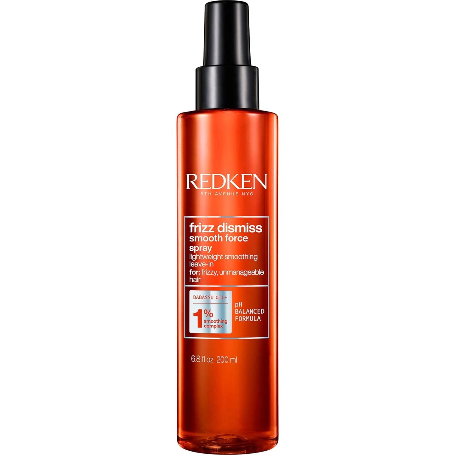 Redken Frizz Dismiss Smooth Force Leave-In Spray | Lightweight Anti Frizz Detangling Lotion | All Day Frizz Control and Smoothness | Sulfate Free