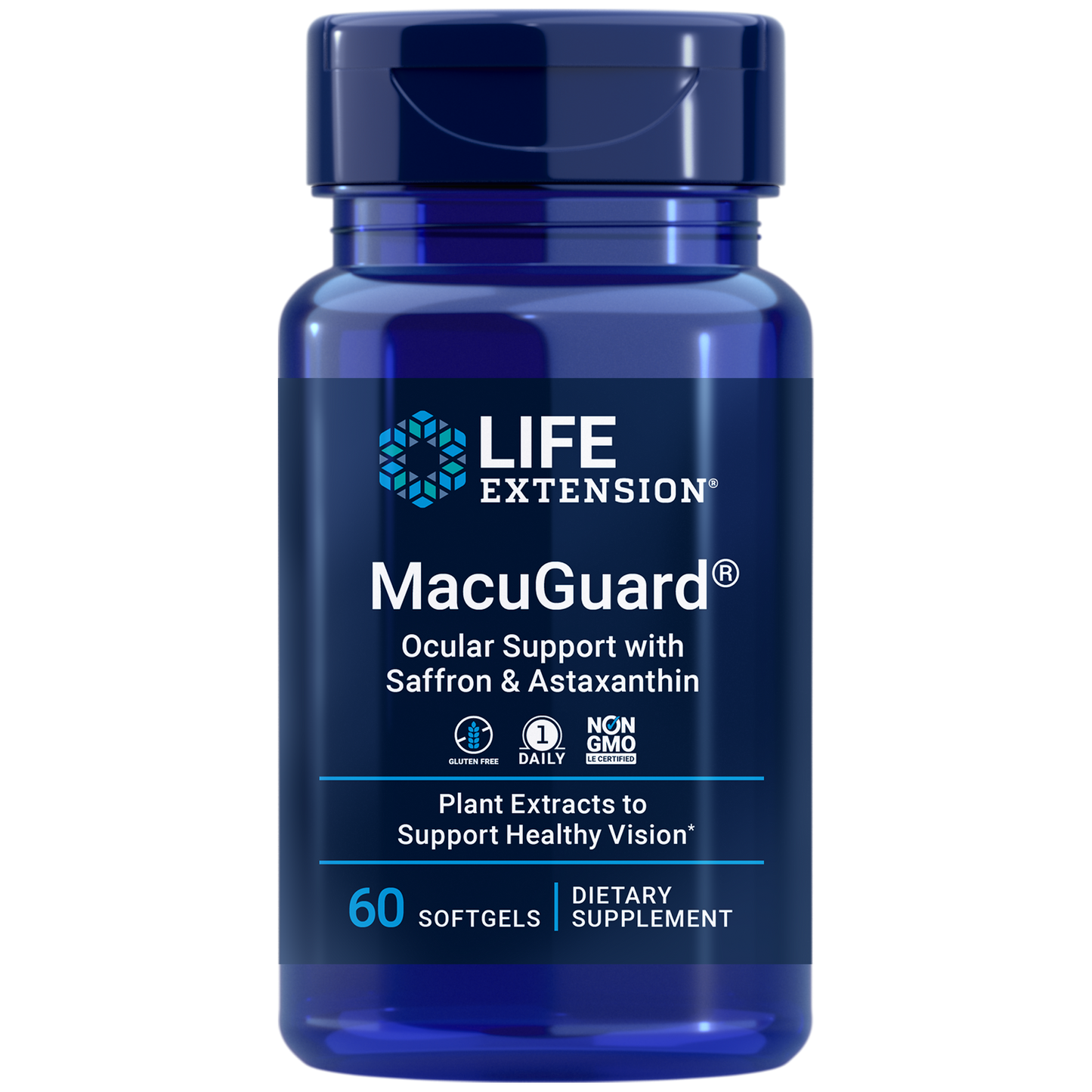 Life Extension MacuGuard w/ Saff & Astax 60 softgels