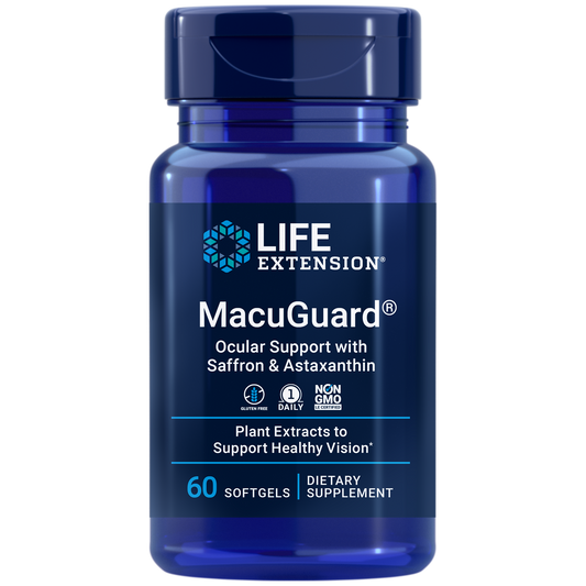 Life Extension MacuGuard w/ Saff & Astax 60 softgels