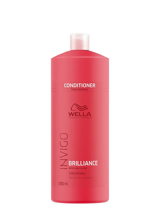 Wella Professionals Invigo Brilliance Conditioner for Fine Normal Colored Hair, Color Protecting & Color Vibrancy Conditioner, 33.8 Fl oz