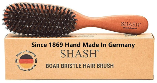 Classic German Boar Bristle Hair Brush Since 1869 - Conditions Hair, Improves Texture, Exfoliates Scalp