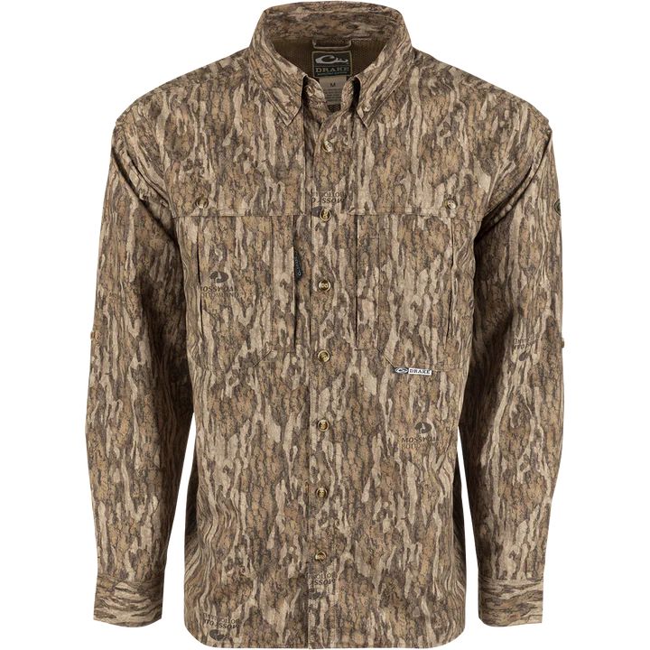 Drake EST Camo Wingshooter's L/S Shirt