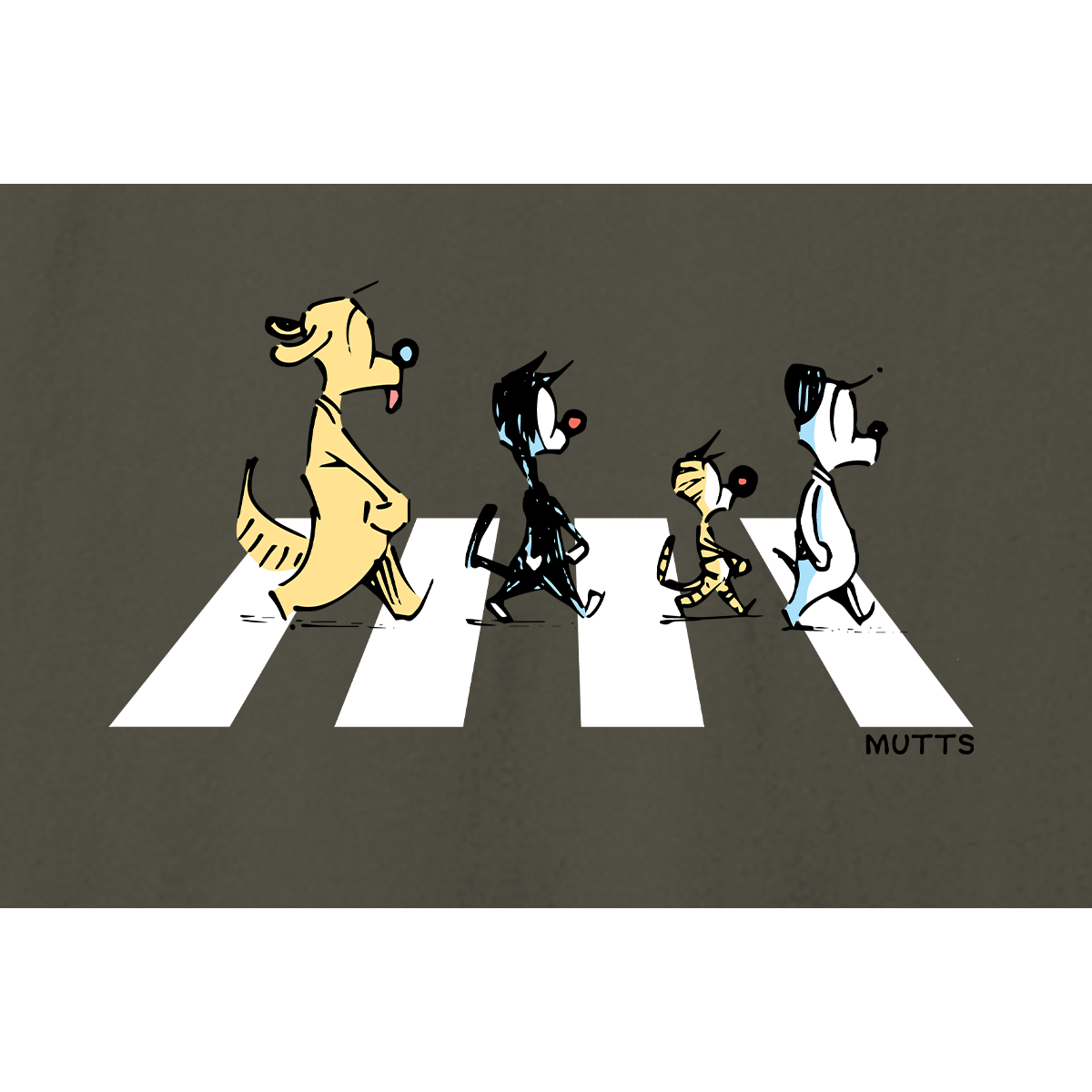 ‘Tabby Road’ Ash Brown Short Sleeve Tee